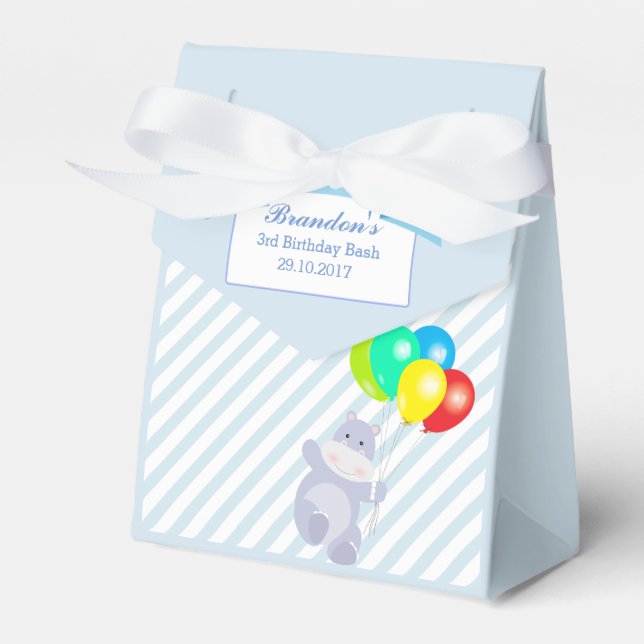 Ballotins Hippo Balloons Aventure Anniversaire Fête Favorise (Verso)