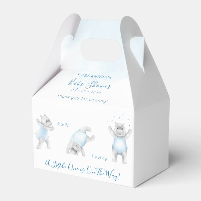 Ballotins Hippo Somersault bébé garçon douche (Verso)