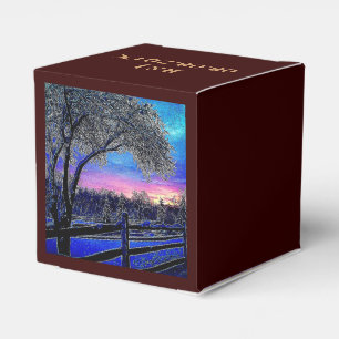Ballotins hiver arbres impressionnisme soleil paysage