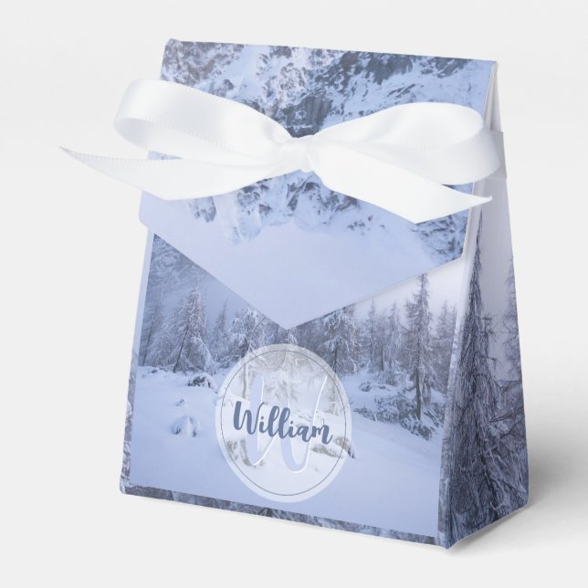 Ballotins Hiver merveilleux brouillard épinette forêt neige  (Verso)