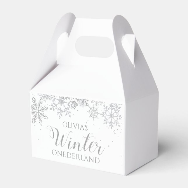 Ballotins Hiver ONE derland 1er anniversaire Silver Snowflak (Verso)
