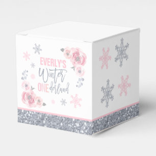 Ballotins Hiver ONEderland Pink Silver Snowflake Anniversair
