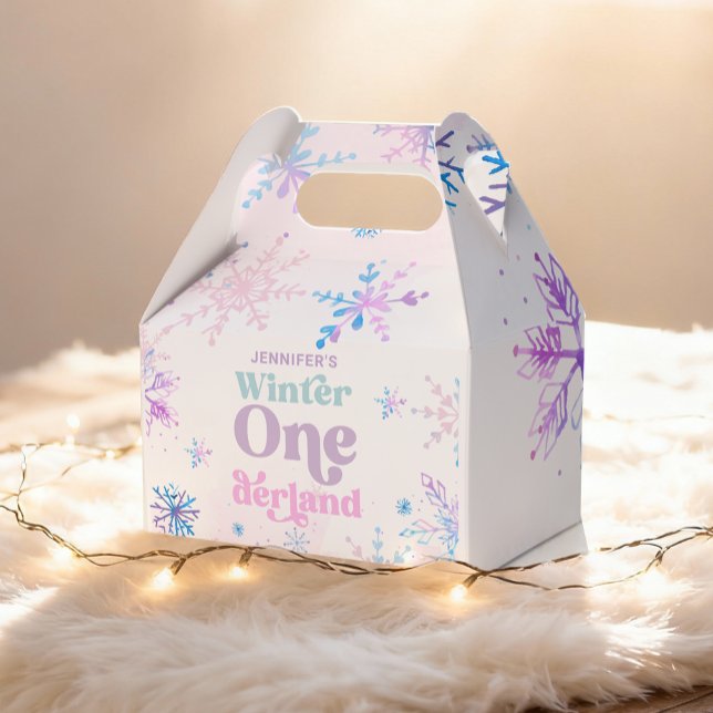 Ballotins Hiver Onederland Snowflakes Fille Neige Anniversai (Créateur téléchargé)