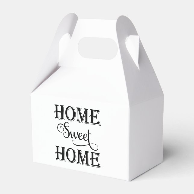 Ballotins Home Sweet Home Open House Favor Box (Verso)