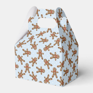 Ballotins Homme en pain d'épices à pois bleus Cookie de Noël