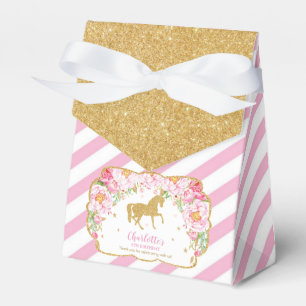 Ballotins Horse Parties scintillant or rose Merci Floral Ann