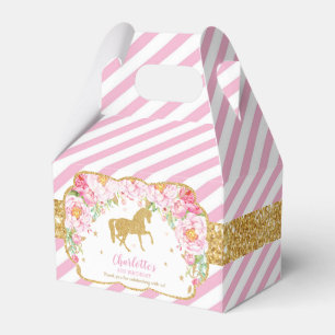 Ballotins Horse Rose Floral Gold Parties scintillant Anniver