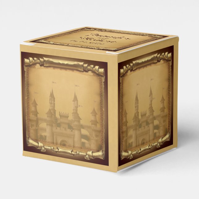 Ballotins Il était une fois mariage Favor Box (Verso)