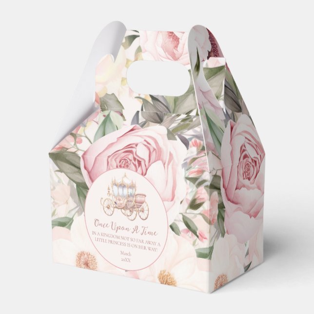 Ballotins Il était une fois un Baby shower princesse rose (Verso)