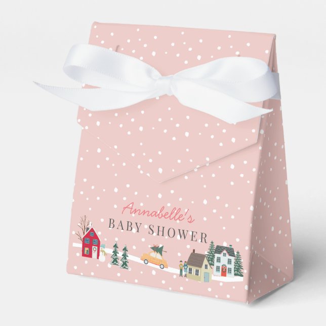 Ballotins Il Faut Un Village Vacances Ville Baby shower Rose (Verso)