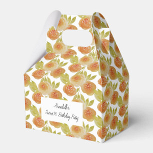 Ballotins illusima Aquarelle Roses Florales Abricot Douces 1
