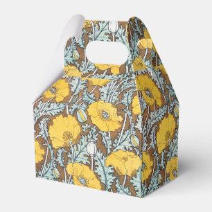 Ballotins Illustration Art Nouveau Poppy Fleur Jaune