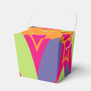 Ballotins illustration de formes florales orange