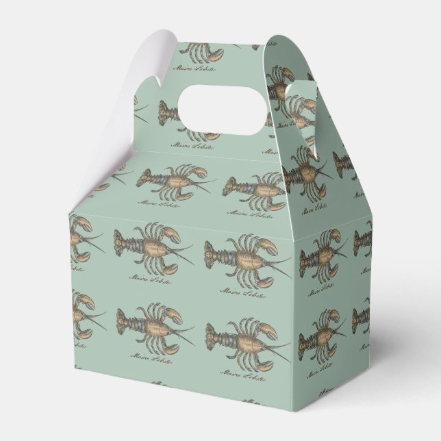 Ballotins Illustration de homard, fruits de mer du Maine (Verso)