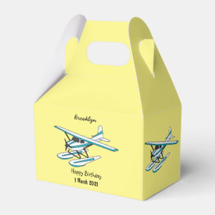 Ballotins Illustration d'hydravion bleu blanc