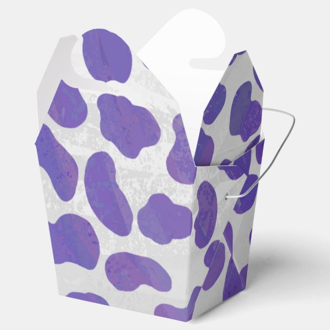 Ballotins Impression dalmate violet et blanche (Ouvert)