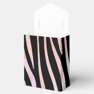 Ballotins Impression noire et rose Zebra