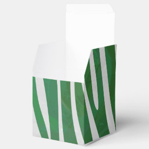 Ballotins Impression verte et blanche Zebra