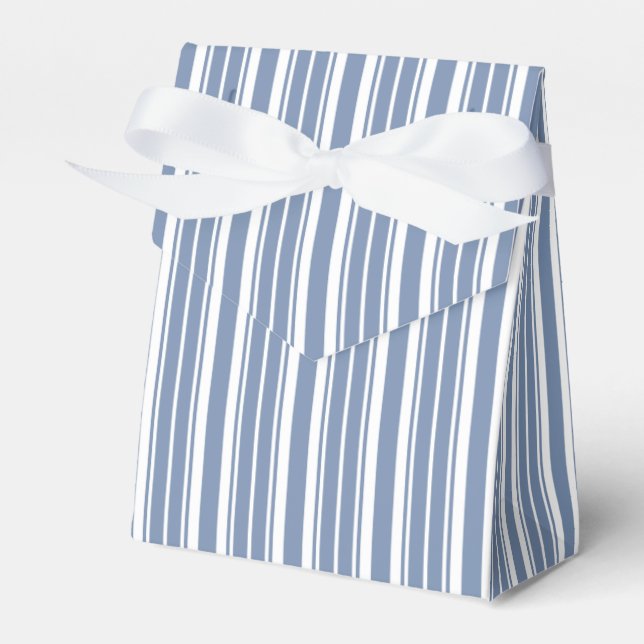 Ballotins Indigo Blue, White Ticking Stripes Tente Ballotin (Verso)