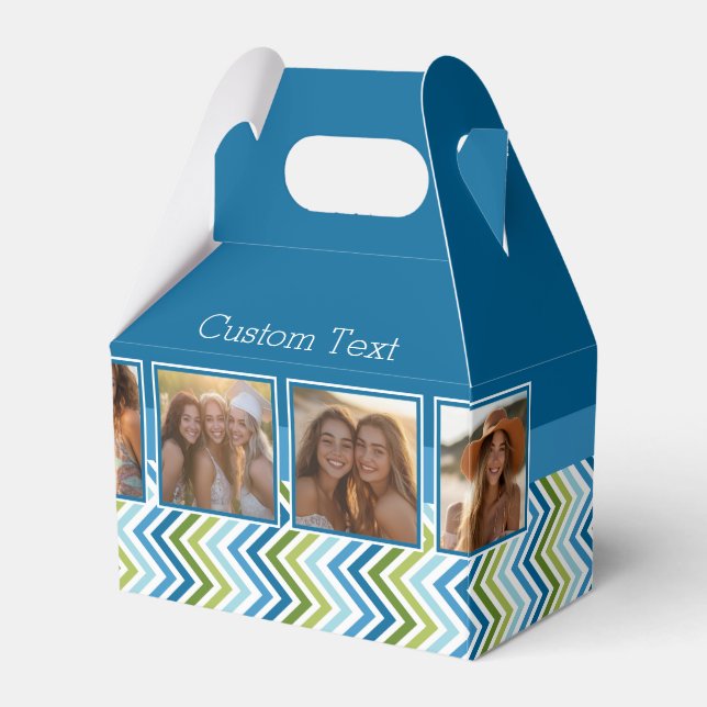 Ballotins Instagram Photo Collage Chevrons colorés (Verso)