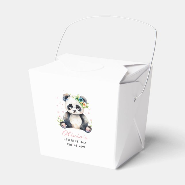 Ballotins Invitation d'anniversaire Panda, Invitation d'anni (Verso)