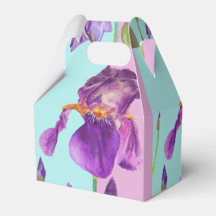 Ballotins Iris Mariage Gâteau Ballotin violet Aqua Fleurs