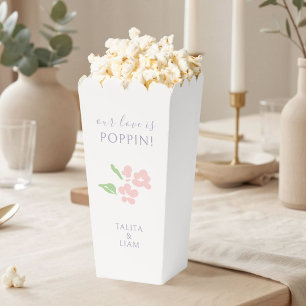 Ballotins Ivoire   Mariage Fleuris Aquarelle Popcorn