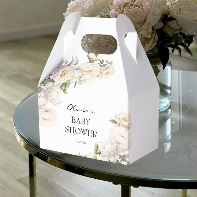 Ballotins Ivory Peony Floral Neutral Favor (Créateur téléchargé)