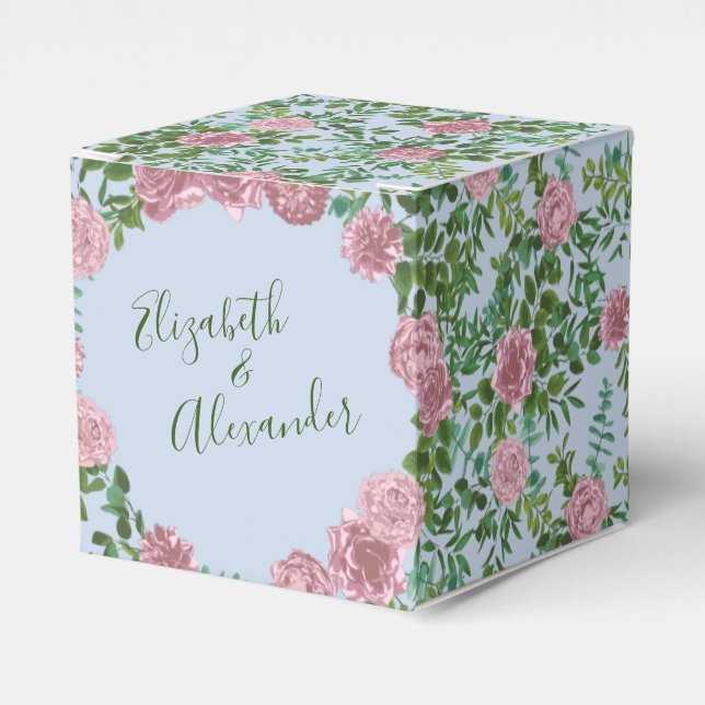 Ballotins Jardin de roses roses mariage de printemps (Verso)