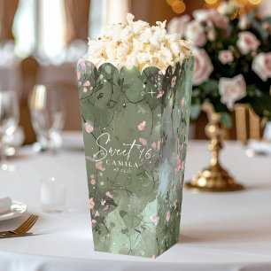 Ballotins Jardin enchanté Sweet 16 Motif rose ID1163