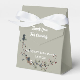 Ballotins Jardin fleur sauvage d'hiver baby shower fleuri