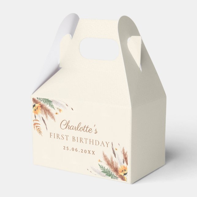 Ballotins Jardin Fleur sauvage Floral 1er anniversaire (Verso)