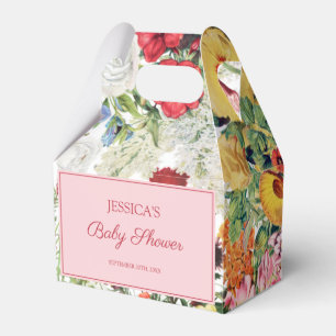 Ballotins Jardin Floral Baby shower aux fleurs colorées