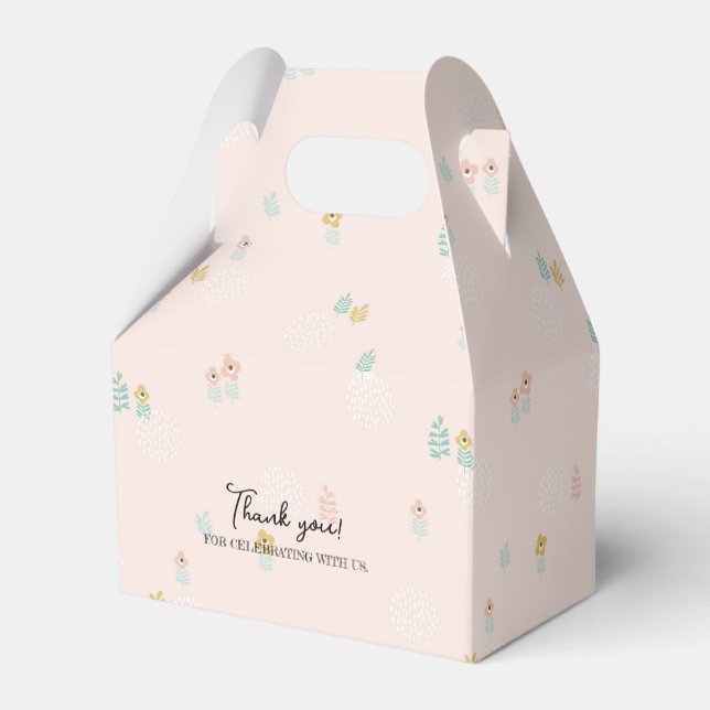 Ballotins Jardin Floral Mignon Doux Carte Anniversaire Fête  (Arrière)