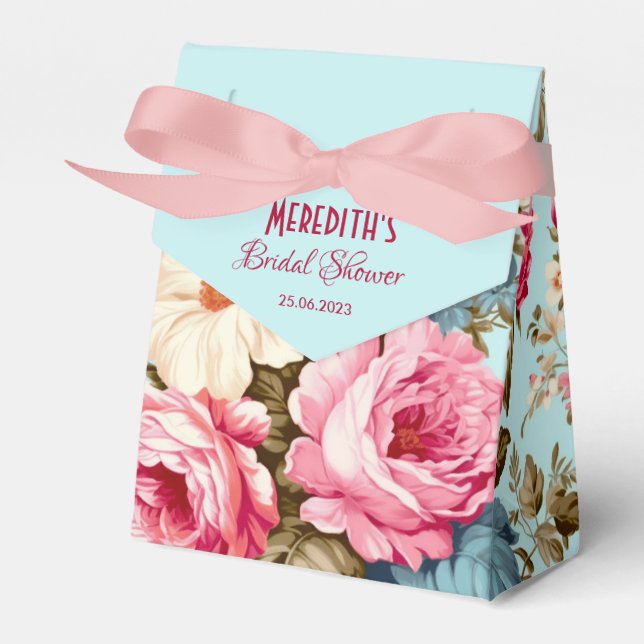 Ballotins Jardin Floral rose vintage (Verso)