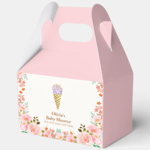 Ballotins Jardin rose Fleur Scoop Baby shower glace crème