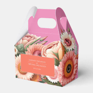 Ballotins Jardin Sunrise rose Orange moderne Mariage Floral