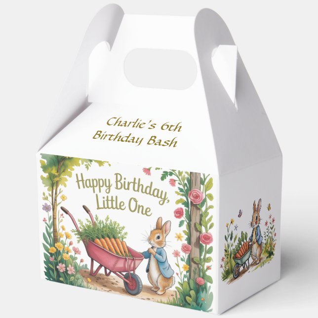 Ballotins Jardin Whimsical Bunny Garçon Anniversaire Bash (Verso)