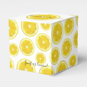 Ballotins Jaune frais tranche de citron cadeau ballotin