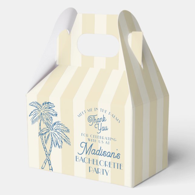 Ballotins Jaune Palm Spring Pastel Beach Bachelorte Party (Recto)