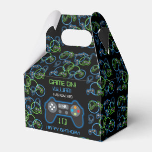 Ballotins Jeu vidéo Neon Blue & Green Anniversaire Party