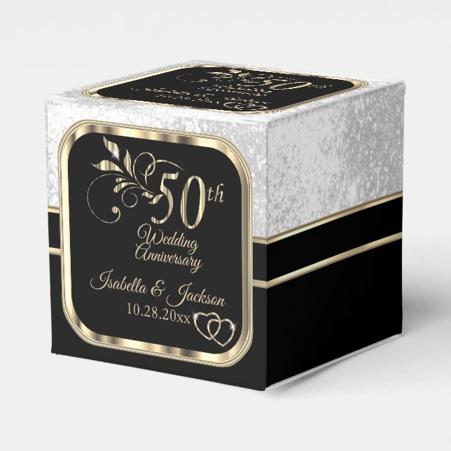 Ballotins Joli 50ème Mariage Ballotin d'anniversaire (Verso)