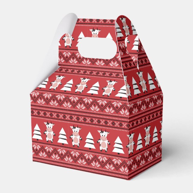 Ballotins Joli Ballotin de vache de Noël (Verso)