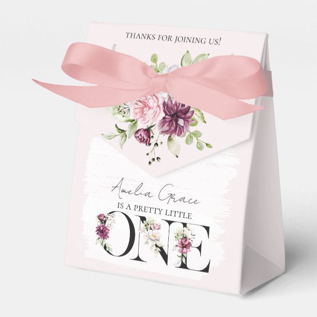 Ballotins Joli Blush Floral ONE Baby Girl's premier annivers (Verso)