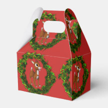 Joli cerf de Noël et couronne