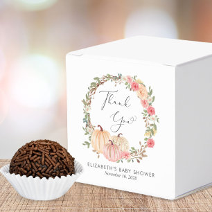 Ballotins Joli Citrouille Floral Baby Girl Douche Merci