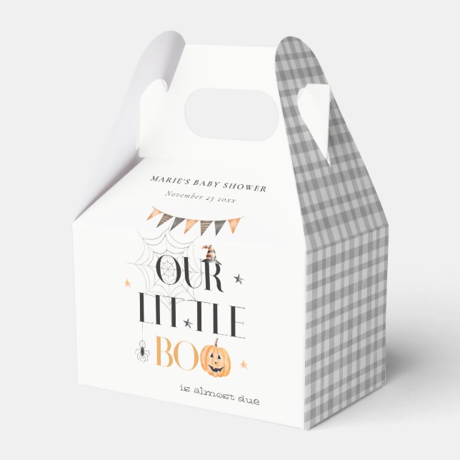 Ballotins Joli Citrouille Halloween Baby shower Little Boo (Verso)