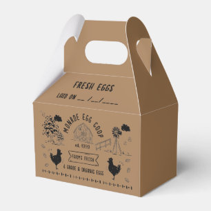 Ballotins Joli dessin de style Doodon Rustique Oeuf Carton