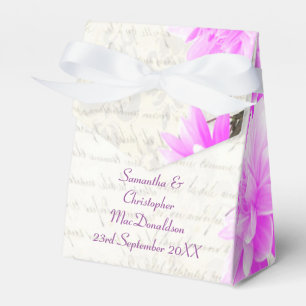 Ballotins Joli mauve rose fleurs florales mariage