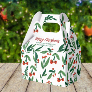 Ballotins Joli Noël Holly Berry Feuille Fête